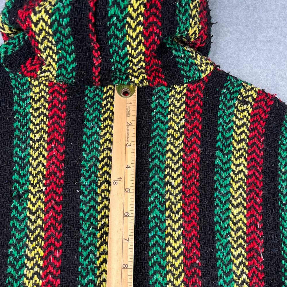 BAJA JOE Drug Rug Rasta Pullover Sweatshirt Pocket Beach Casual XL - Picture 6 of 10